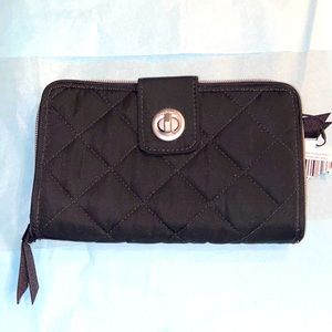 Vera Bradley authentic NEW RFID Turnlock wallet